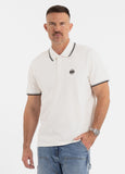 Men's Polo shirt Pique Stripes Regular - Offwhite
