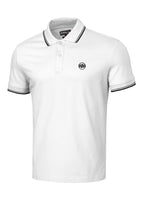 Men's Polo shirt Pique Stripes Regular - White