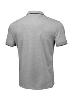 Men's Polo shirt Pique Stripes Regular - Gray Melange