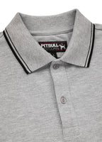 Men's Polo shirt Pique Stripes Regular - Gray Melange