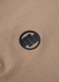 Men's Polo shirt Pique Stripes Regular - Coyote brown