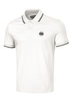 Men's Polo shirt Pique Stripes Regular - Offwhite