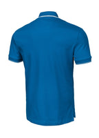 Men's Polo shirt Pique Stripes Regular - Royal blue