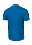 Men's Polo shirt Pique Stripes Regular - Royal blue