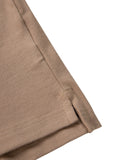 Men's Polo shirt Pique Stripes Regular - Coyote brown