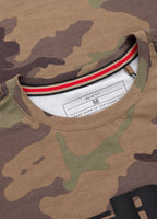 Men's T-Shirt Slim Fit Classic Boxing - Woodland Camo