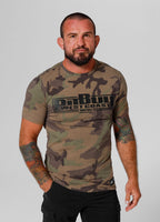 Men's T-Shirt Slim Fit Classic Boxing - Woodland Camo