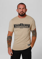 Men's T-Shirt Slim Fit Classic Boxing - Sand