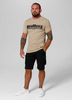 Men's T-Shirt Slim Fit Classic Boxing - Sand