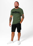 Men's T-Shirt Slim Fit Classic Boxing - Olive