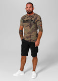 Men's T-Shirt Slim Fit Classic Boxing - Woodland Camo
