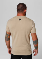 Men's T-Shirt Slim Fit Classic Boxing - Sand