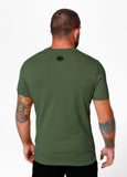 Men's T-Shirt Slim Fit Classic Boxing - Olive
