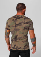 Men's T-Shirt Slim Fit Classic Boxing - Woodland Camo