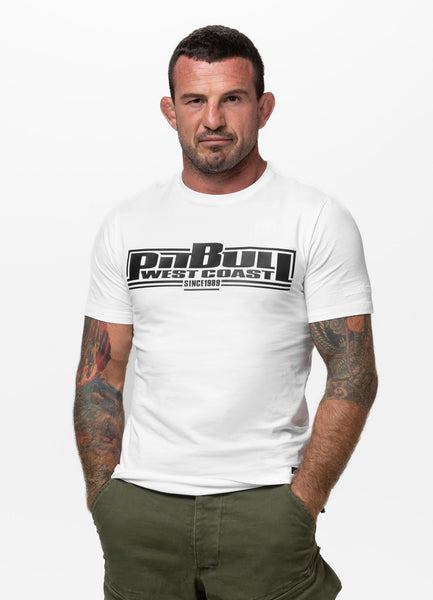 Men's T-Shirt Slim Fit Classic Boxing - White