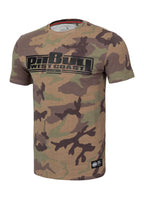Men's T-Shirt Slim Fit Classic Boxing - Woodland Camo