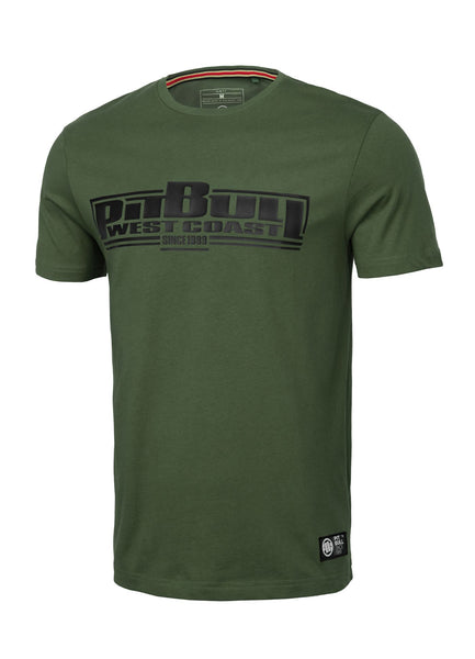 Men's T-Shirt Slim Fit Classic Boxing - Olive