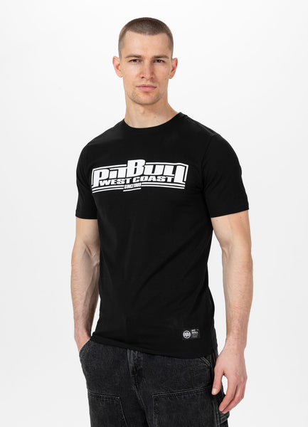 Men's T-Shirt Slim Fit Classic Boxing - Black