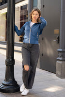 Women's transitional hooded jacket Aaricia Sleeve