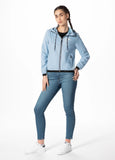 Women's hooded jacket Dahlia II - Light blue