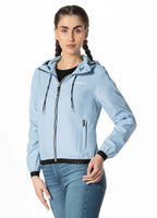 Women's hooded jacket Dahlia II - Light blue