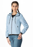 Women's hooded jacket Dahlia II - Light blue