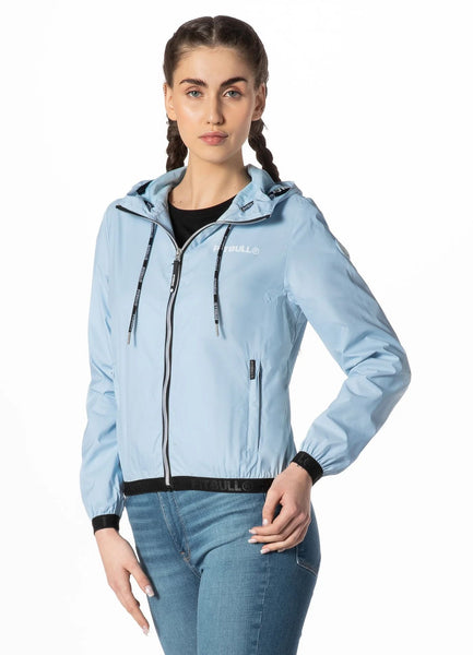 Women's hooded jacket Dahlia II - Light blue