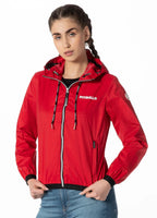 Women's hooded jacket Dahlia II - Red