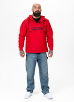 Men's Kangaroo hooded jacket Loring - Red