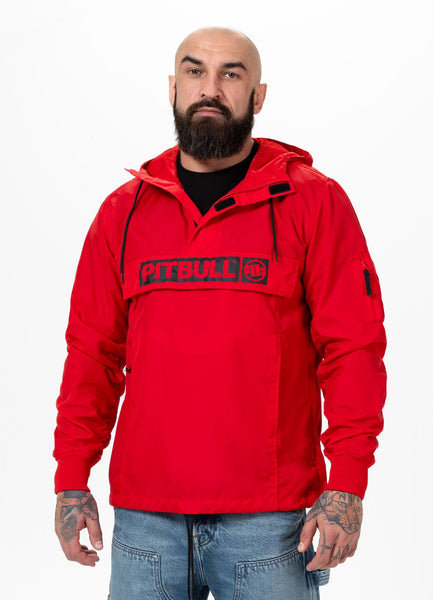 Men's Kangaroo hooded jacket Loring - Red