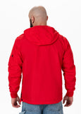 Men's Kangaroo hooded jacket Loring - Red
