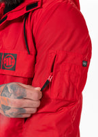 Men's Kangaroo hooded jacket Loring - Red