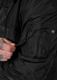 Men's Kangaroo hooded jacket Loring - Black