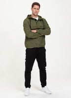 Men's Kangaroo hooded jacket Loring - Olive