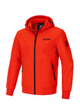 Men's hooded Softshell jacket Midway II - Flame red