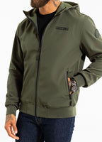 Men's hooded Softshell jacket Midway II - Olive