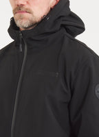 Men's hooded Softshell jacket Midway II - Black