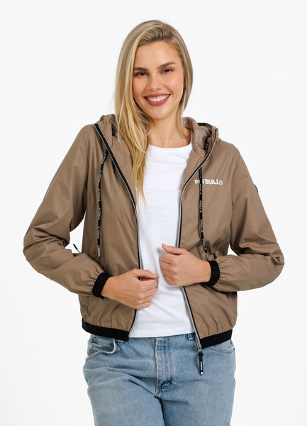 Women's hooded jacket Dahlia II - Dark sand