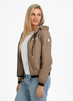 Women's hooded jacket Dahlia II - Dark sand