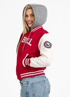 Women's hooded jacket Eagle Ridge - Red