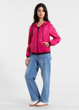 Women's hooded jacket PRIMOSA - Raspberry