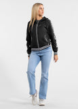 Women's hooded jacket WHITEWOOD - Black