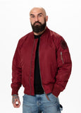 Men's jacket MA-1 Logo - Burgundy