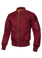 Men's jacket MA-1 Logo - Burgundy