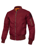 Men's jacket MA-1 Logo - Burgundy