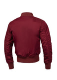 Men's jacket MA-1 Logo - Burgundy