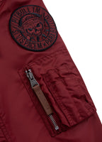 Men's jacket MA-1 Logo - Burgundy