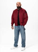 Men's jacket MA-1 Logo - Burgundy