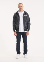 Men's hooded jacket Athletic Logo - All Black Camo