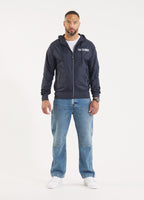 Men's hooded jacket Athletic Logo - Navy